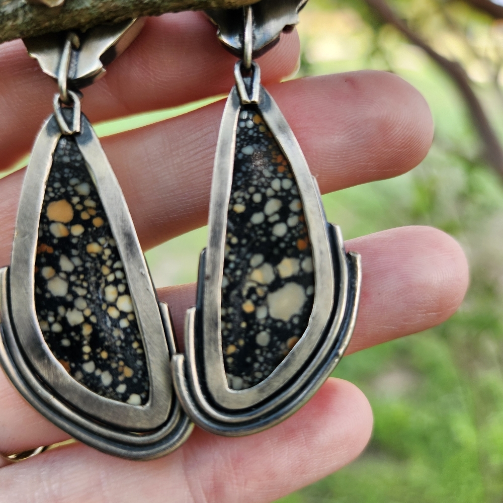 Vessel Arts Oynx And Jasper Earrings - Picture 3 of 6